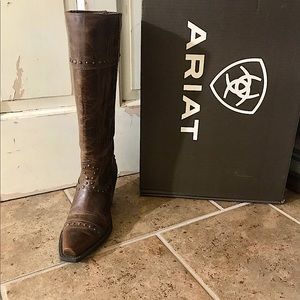 Ariat knee high Sassy Brown 8 M